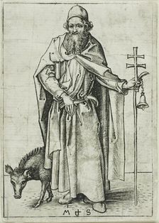 St. Anthony, from Apostles, n.d. Creator: Martin Schongauer