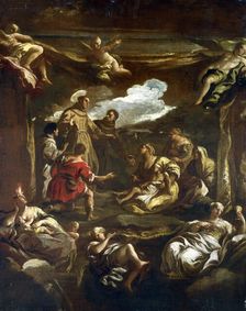 St Anthony of Padua healing a young man c1654-1705. Artist: Luca Giordano