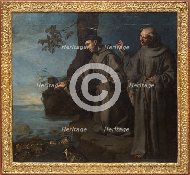 St. Anthony Preaching to the Fishes, c1630. Creator: Francisco Herrera.