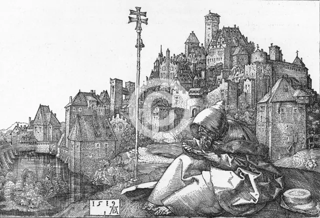 'St. Anthony Reading', 1519, (1906). Artist: Albrecht Durer.