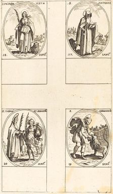 St. Anthony; St. Prisca; St. Germanicus; Sts. Fabian and Sebastian. Creator: Jacques Callot
