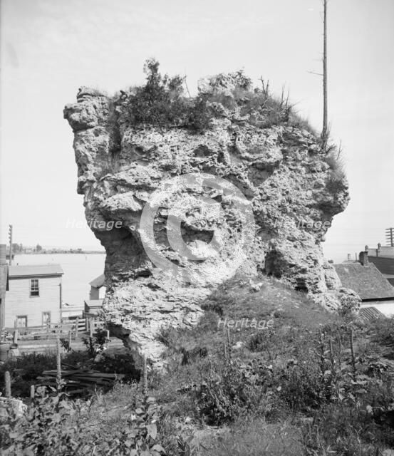 St. Anthony's Rock, St. Ignace, Mich., between 1900 and 1906. Creator: Unknown.