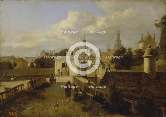 St Antony Gates in Amsterdam, 1660. Creators: Jan van der Heyden, Adriaen van de Velde.