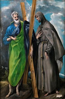 St. Andrew and St. Francis, c1595. Creator: El Greco