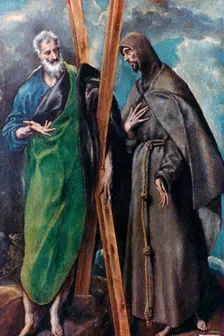 St Andrew and St Francis c1590-1595. Artist: El Greco
