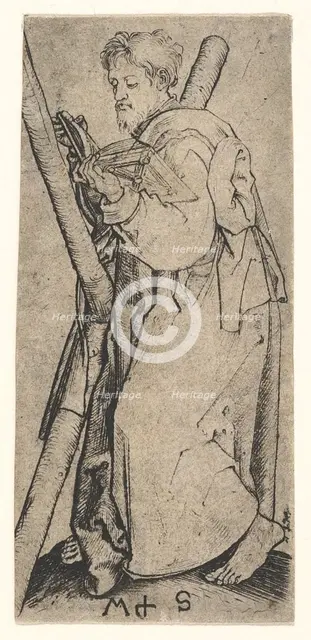 St. Andrew, ca. 1435-1491. Creator: Martin Schongauer.