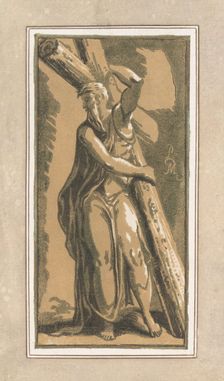 St. Andrew, Facing Forward, Head Turned to Left, before 1749. Creator: Anton Maria Zanetti