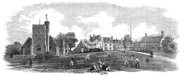 St. Andrew's Church and College, Bradfield, Berkshire, 1865. Creator: Unknown.
