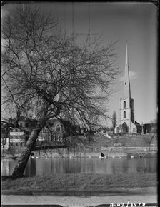 St Andrew's Church, Deansway, Worcester, Worcestershire, 1942. Creator: George Bernard Mason