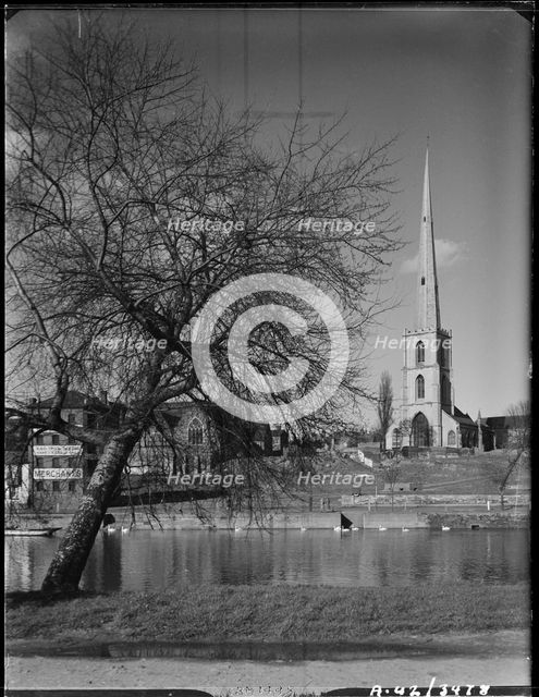 St Andrew's Church, Deansway, Worcester, Worcestershire, 1942. Creator: George Bernard Mason.