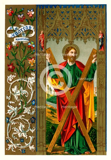 St Andrew the Apostle, 1886. Artist: Unknown