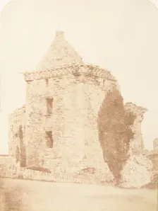 St. Andrews. The Fore Tower of the Castle, 1843-47. Creators: David Octavius Hill, Robert Adamson, Hill & Adamson