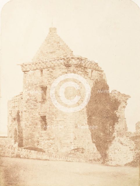 St. Andrews. The Fore Tower of the Castle, 1843-47. Creators: David Octavius Hill, Robert Adamson, Hill & Adamson.