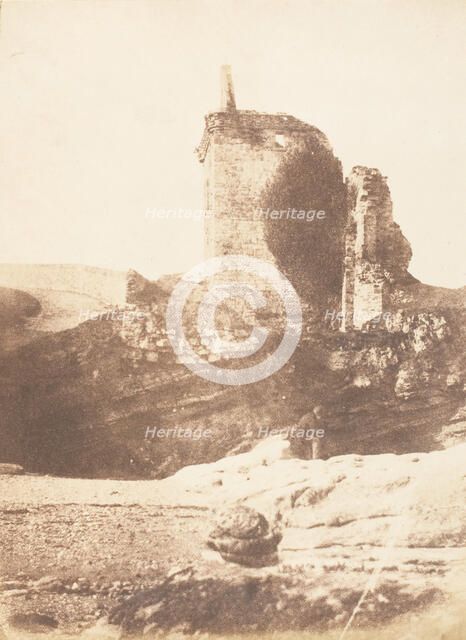 St. Andrews. The Fore Tower of the Castle, 1843-47. Creators: David Octavius Hill, Robert Adamson, Hill & Adamson.