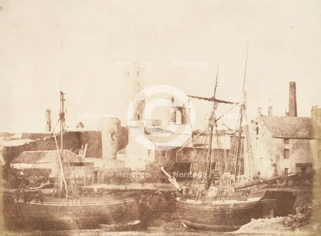 St. Andrews. The Harbor, 1843-47. Creators: David Octavius Hill, Robert Adamson, Hill & Adamson.