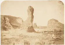 St. Andrews. The Spindle Rock, 1843-47. Creators: David Octavius Hill, Robert Adamson, Hill & Adamson