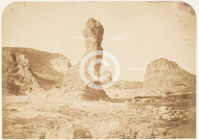 St. Andrews. The Spindle Rock, 1843-47. Creators: David Octavius Hill, Robert Adamson, Hill & Adamson.