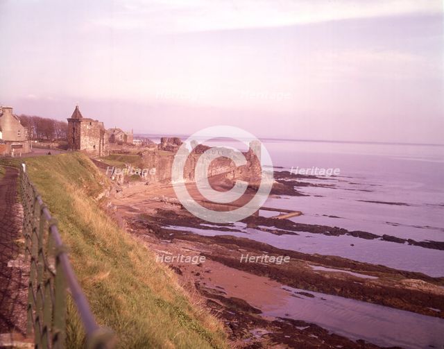 St Andrews Castle, Fife, Scotland, c1955.  Creator: Arthur Charles Kirby Ware.