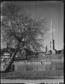 St Andrew's Church, Deansway, Worcester, Worcestershire, 1942. Creator: George Bernard Mason