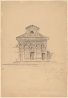 St. Andrea, Pistoia, c. 1896. Creator: John Russell Pope