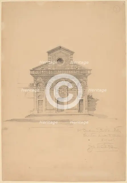 St. Andrea, Pistoia, c. 1896. Creator: John Russell Pope.