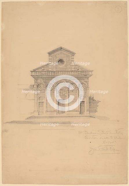 St. Andrea, Pistoia, c. 1896. Creator: John Russell Pope.