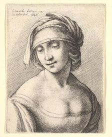 St. Anne, 1645. Creator: Wenceslaus Hollar