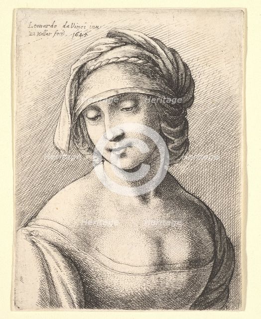 St. Anne, 1645. Creator: Wenceslaus Hollar.
