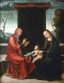 St Anne, the Virgin and Child c1520-1565. Artist: Juan de Borgona the Younger