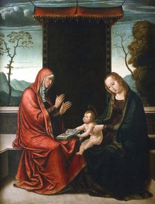 St Anne, the Virgin and Child c1520-1565. Artist: Juan de Borgona the Younger