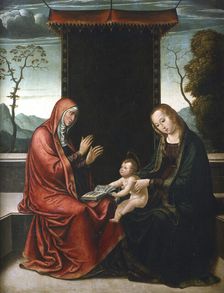 St Anne, the Virgin and Child c1520-1565. Artist: Juan de Borgona the Younger