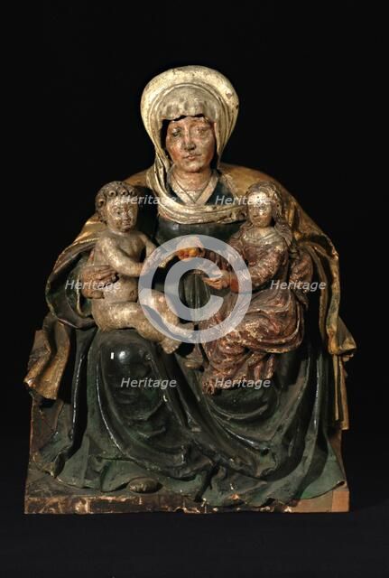 St Anne with the Virgin and Child, 1500-1550. Creator: Unknown.