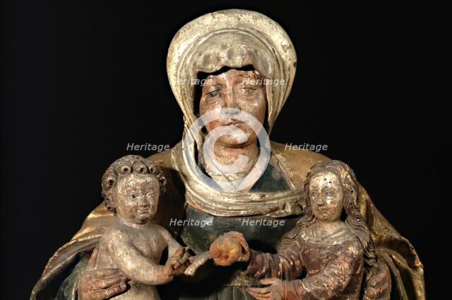 St Anne with the Virgin and Child, 1500-1550. Creator: Unknown.