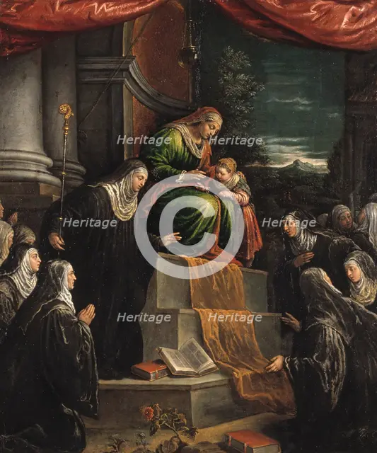 St Anne and the Infant St Mary. Creator: Leandro Bassano.