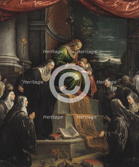 St Anne and the Infant St Mary. Creator: Leandro Bassano.