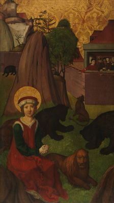 St Agapitus of Praeneste in the Arena; (int.) The Beheading of St Agapitus..., c1500-1505. Creator: Swiss Painter (fourth quarter 15th century)