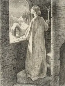 St Agnes Eve, c1857. Artist: John Everett Millais