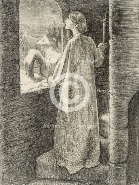 St Agnes Eve, c1857. Artist: John Everett Millais.