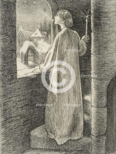 St Agnes Eve, c1857. Artist: John Everett Millais.