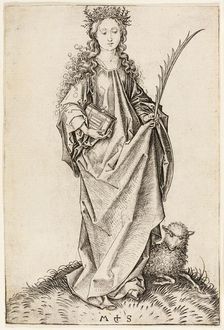 St. Agnes, n.d. Creator: Martin Schongauer