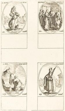 St. Agnes; The Marriage of the Virgin; St. Ildefonsus; St. Timothy. Creator: Jacques Callot
