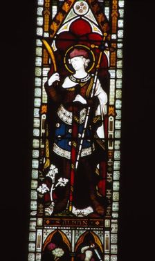 St. Alban in window of North Transept, Hereford Cathedral, 20th century. Artist: CM Dixon