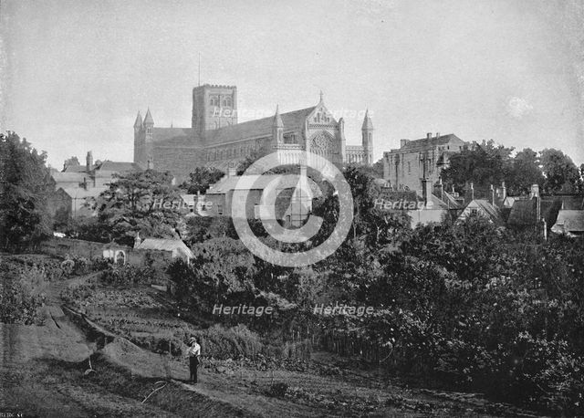 'St. Alban's Cathedral', c1896. Artist: Chester Vaughan.