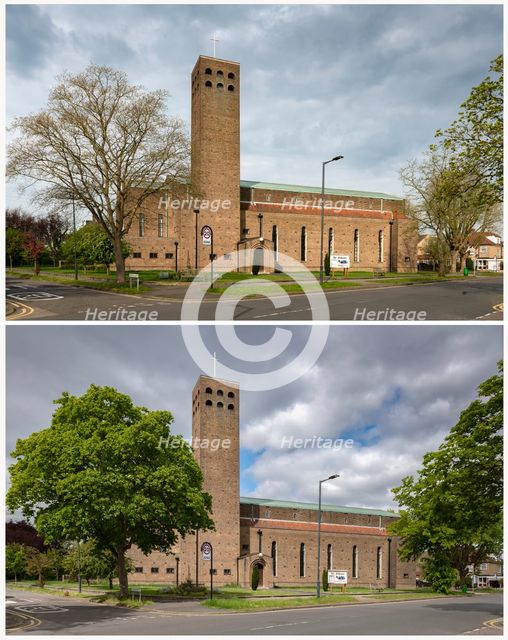 St Alban's Church, The Broadway, North Harrow, Harrow, London, 2020. Creator: Chris Redgrave.