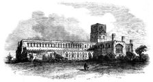 St. Albans Abbey, from the South-West, 1856. Creator: Unknown