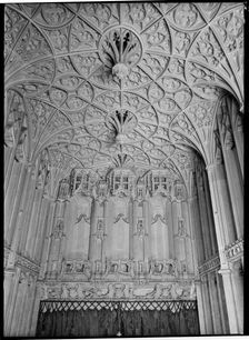 St Albans Cathedral, St Albans, Hertfordshire, July 1958. Creator: Margaret F Harker