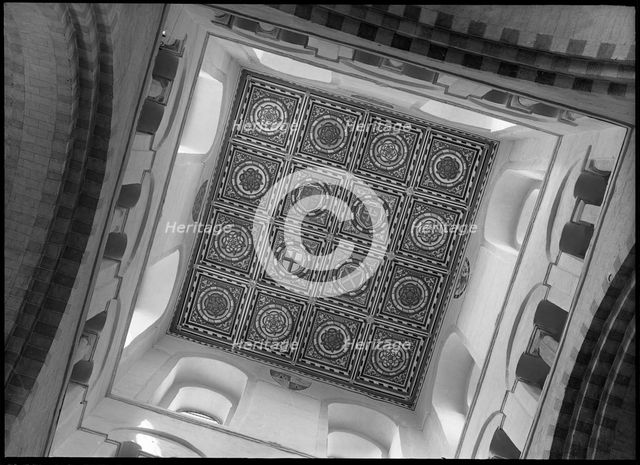 St Albans Cathedral, St Albans, Hertfordshire, July 1958. Creator: Margaret F Harker.