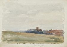 St Albans, September (view towards the town and Cathedral), early-mid 1880s. Creator: George Clausen
