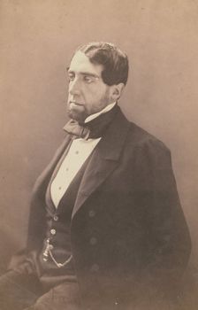St. Albin, bibliothecaire de L'impératrice Eugénie, 1855-1859. Creator: Nadar