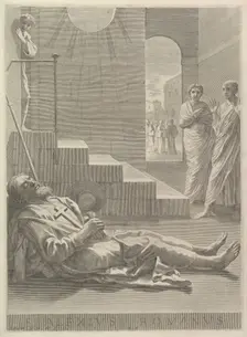 St. Alexis, 1649. Creator: Claude Mellan
